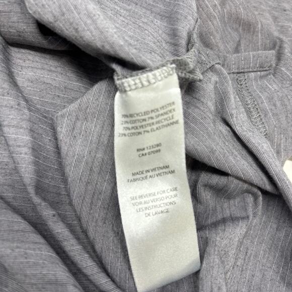 Travis Mathew Large Solid Gray Short Sleeve Golf Polo Embroidered Shirt - Picture 4 of 5